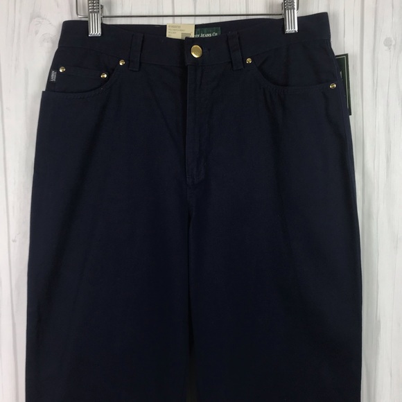NEW Ralph Lauren Jean Co Crop Size 8P Women Blue - Picture 2 of 7